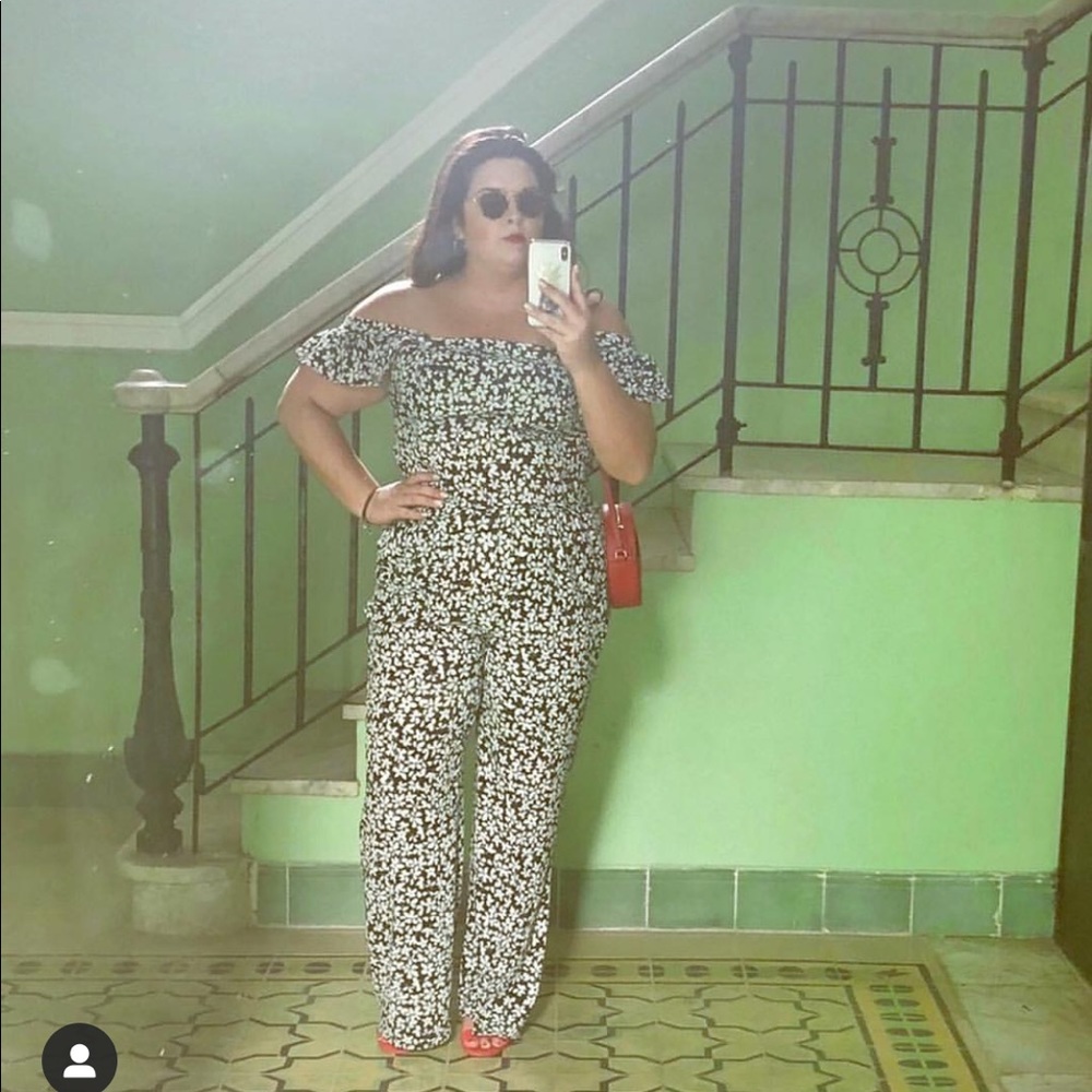 ELOQUII FLORAL TWO PIECE